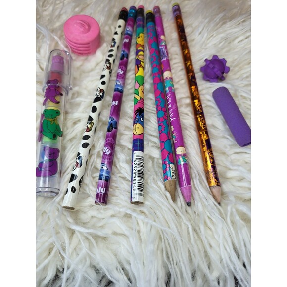Pencil Eraser lot Nostalgic 1990s winnie the pooh Rugrats stackable bears - Picture 3 of 5